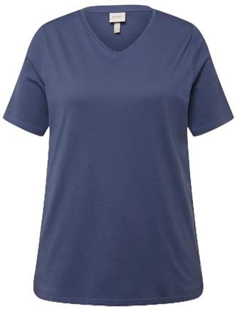 Ulla Popken, Damen, große Größen, Basic-Shirt Classic, V-Neck