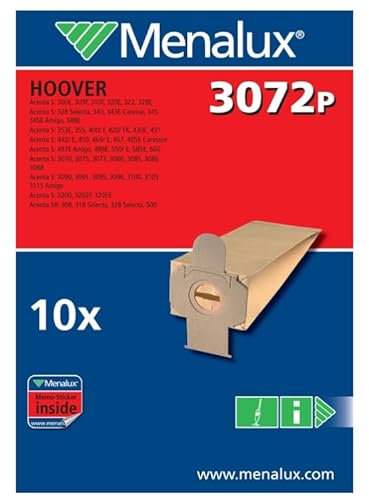 FIGEVIDA Menalux 900256161 3072p Sacchetti per Scopa per Hoover Acenta