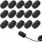 OIGWBPH 15pcs Bonnette Micro Mousse Micro Mousse Micro Casque Mini Microphone Casque Pare Brise Mousse pour La Salle De Classe Interviews D'Actualités La Salle De Conférence