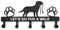 Organizer für Hundehalsbänder – Halterung für Hundeleine mit 5 Haken | Anhänger für Hundeschlüssel | Schlüsselanhänger mit Pfoten- und Hundemuster | Dekoration für Wohnzimmer