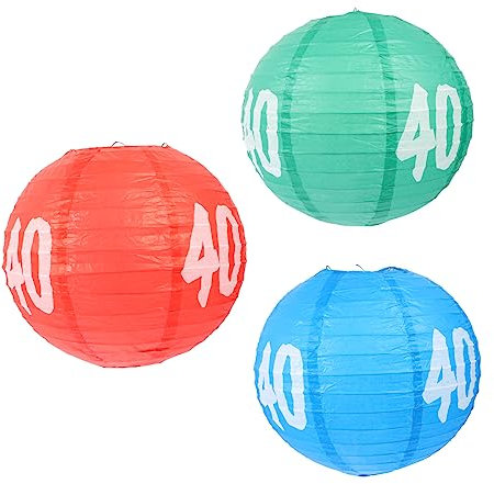 CRILSTYLEO 3 Piezas linterna de papel de cumpleaños linternas conmemorativas linternas de fiesta de picnic decoración fiesta accesorios fiesta farolillos de papel para fiestas Metal
