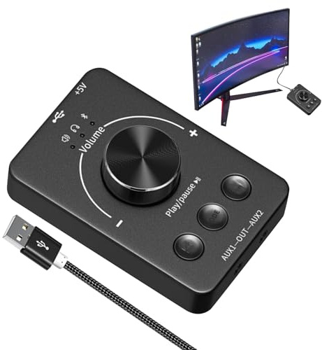 USB Lautstärketaste Multimedia Taste Controller Erweiterte USB Taste