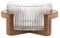 Xafrstyu Elegant Glass Salad Bowl Set with Acacia Wood Base - 17.5cm Diameter, 1800ml Capacity, Perfect for Parties and Gatherings (1)