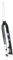 26 27.5 29in Universal Mountain Bike Rigid Forks Quick Release Front Forks 9mm QR 28.6mm Straight Forks Aluminum Alloy Disc Brake Hard Fork(Black White,26in)