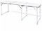 Xichuzi Campingtisch zusammenklappbar höhenverstellbar, Klapptisch, Camping Tisch, Tapeziertisch, Balkon Klapptisch, Beistelltisch, Campingmöbel, Aluminium 180 x 60 cm