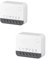URPIZY ZBMINIR2 für Zigbee Smart Schalter,2 Stück 2 Way Smart Switch,Smart Lichtschalter für Zigbee 3.0 Hub Erforderlich,Kompatibel mit für Alexa, für Google Home