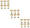 Alipis 3sets Leuchter Ersatzteile Raumdeko Tischdekoration Saunerzubehör Lampenöl Im Innenbereich Becherhalter-Expander Fürs Auto Kerzenbecher Lampendochtständer Messing Golden 6pcs*3