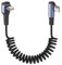 YACSEJAO Cable USB C a USB C en espiral de 90 grados 65 W 1 M/3,2 FT cable USB tipo C retráctil para coche, soporta carga rápida de 6 A y transferencia de datos (ángulo recto)