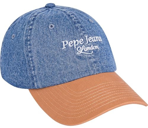 PEPE JEANS Unisex Denim Cap Verschluss, blau, One Size