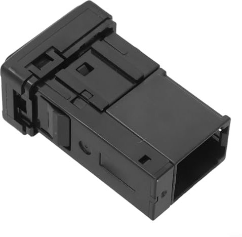 URPIZY Adaptador de puerto de audio AUX USB para Toyota 2014-2019, pieza de repuesto 86190-0E090, audio AUX+adaptador USB hembra para consola central, color negro, 12 V