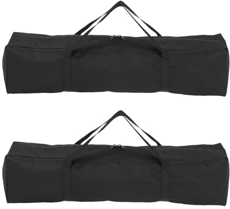 sourcing map 2pcs Camping Chair Replacement Bag 27.6 x 7.9 Folding Chair Carry Oxford Cloth Storage Tent Bag with Handle Strap for Travel Outdoor Camping Sports, Black