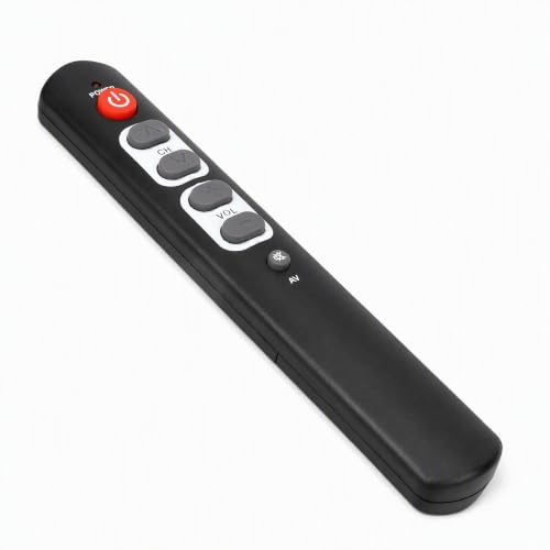 SENECESLI Big Button Learning Remote Control for Elderly, Learning Remote Control 6 Keys Big Buttons Seniors Elderly Universal Programmable TV Remote, Supports TV STB DVD HiFi IR Devices