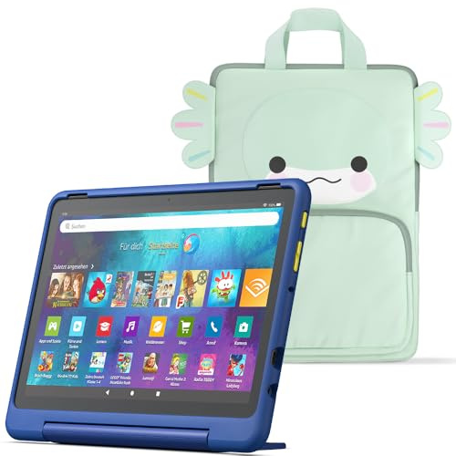 Fire HD 10 Kids Pro-Tablet (Neueste Generation), für Kinder ab dem Grundschulalter | 10-Zoll-Display, lange Akkulaufzeit, Kindersicherung und dünne Hülle | 32 GB + Tragetasche für Amazon Kids-Tablets