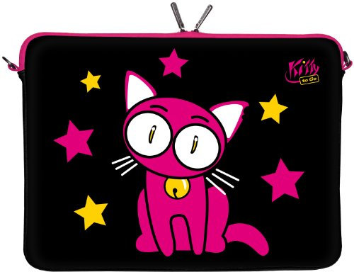 KITTY TO GO LS142-17 Designer Notebook Sleeve Housse Pour Ordinateur Portable 17,3 (43,9 cm) Large Neoprene Pochette Sacoche