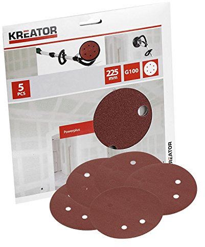 KREATOR KRT232006 KRT232006-5 uds Disco Excentrico ø225 g100, Rosso