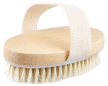 ULTNICE Holz Körperbürste Massagebürste Naturborsten ohne Griff