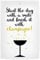 artboxONE Poster 30x20 cm Typografie Champagne hochwertiger Design Kunstdruck - Bild Sekt ausgelassenheit bar