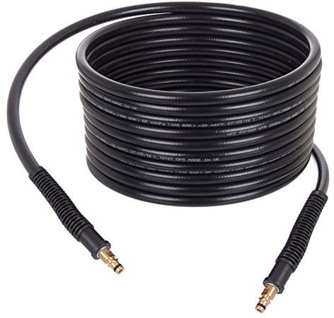 TECHKAR Tuyau d'Extension pour Nettoyeur Haute Pression - Tuyau de Rechange de 20 m - 200 Bar Compatible avec Karcher de la Série K - Click Connect - Click Connect - Rallonge pour Karcher