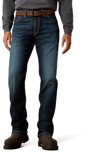 ARIAT Men's Flame Resistant M4 Low Rise Boot Cut Jean, Glacier, 42W x 34L