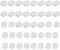 40pcs Ear Clip Pads Oval Transparent White Anti-pain Cushions Lightweight and Comfortable Ear Clamp Accessories for Clip Earrings Small