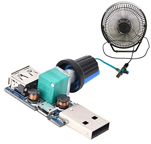 2 stücke USB Lüfterregler, Drehzahlregler DC4 ~ 12 V 5 Watt USB Drehzahlregler für Office Home Andere Elektrowerkzeuge