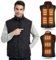 FERNIDA Heated Gilet for Men, Winter Warm Outdoor USB Charging Electric Heated Vest with 8 Heated Zones, Large, Battery Not Included