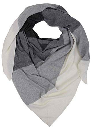 Zwillingsherz Dreieckstuch Stola Schal aus Kaschmir und Wolle für Damen Mädchen Jungen Kinder - Hochwertiges Cashmere Halstuch mit elegantem Muster Motiv - Damenschal für Sommer Herbst Winter