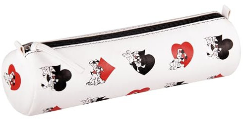 Clairefontaine 812992C - Schlampermäppchen rund ''Asterix - Idefix'' rund Ø6x21, Motiv Kartenspiel, 1 Stück