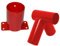 Satz Holzverbindung 100mm 100° + Wandverbindung Schaukel Holzschaukel Rundholz rot