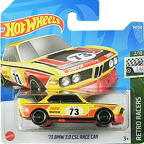 Hot Wheels '73 BMW 3.0 CSL Race Car Retro Racers 2/10 (34/250) 2022 Short Card