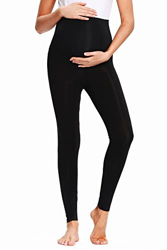 Hocaies Pantalon Grossesse Leggings Maternité Legging Grossesse et Maternité Pantalon Femme Enceinte Elastique Femme Fitness de Maternité Leggings en Coton