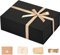 LIFELUM Geschenkbox 33 x 25,4 x 12,7 cm, große schwarze Geschenkbox mit magnetischen Deckeln für Bithday-Geschenkbox, enthält Karten, Band, geschredderter Papierfüller (1 Stück)