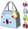 XiXiRan Bolsa de Almuerzo Niño, Lunch Bag, Bolso de picnic Refrigerador Comida, Bolsa Nevera Pequeña Almuerzo Dinosaurios con Nombre, Bolsa Bento con Etiqueta de Nombre (SL)