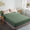 Lanqinglv Spannbettlaken 180 x 200 cm - 100% Baumwolle Bettlaken Jersey Spannbetttuch Topper Boxspringbett bis 30cm Matratzenhöhe (180x200cm,Grün)
