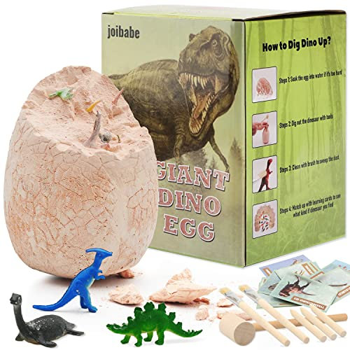 Großes Dino Ei Kinder Spielzeug, joibabe Graben Sie es auf Kit für 3+ Jahre Olds. Pädagogische Wissenschaft STEM Geschenk für Kinder an Weihnachten, Thanksgiving, Geburtstag