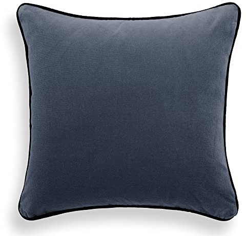 Bassetti Uni Kissenhülle zu Tischwäsche - Velour aus 90% Baumwolle, 10% Polyester in der Farbe Perla G2, Maße: 45X45 cm - 9324586