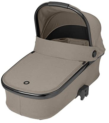 Maxi-Cosi Oria Carrycot, Pushchair Carrycot, Lightweight and Easy to Lift, Compatible Strollers, Luxe Premium Design, Usable from Birth up to 6 Months, 0-9 kg, Twillic Truffle