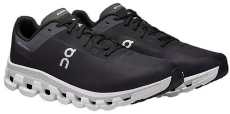 ON Damen Cloudflow 4 Sneaker, Black White, 37 EU