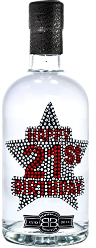 21st Birthday Vodka Gift for Men & Women, Celebrate Turning Twenty-One In Style, Ideal For Shots & Cocktails, 37.5% Premium Alcohol By Bohemian Brands, 70cl