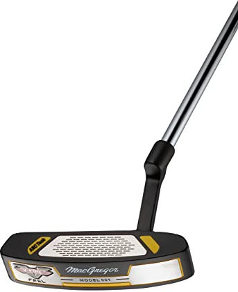 MACGREGOR V-foil Stainless Steel Golf Putter, Model 1-5, Regular Jumbo Grip, Right Or Left Hand, gelb