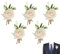 5 PCS Mariage Boutonnière Broche Poignet Corsage, Rose Boutonnière Pour Hommes Mariage Avec Épingles Pour Mariage Cérémonie Anniversaire, Dîner, Bal Fleurs(Champagne)