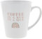 yvolve - Coffee is a hug in a mug - Tasse aus Keramik mit schönem Spruch rundum bedruckt mit Verpackung - Spülmaschinenfest
