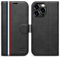 OCASE iPhone 15 Pro Hülle Handyhülle [Premium PU Leder] [Kartenfach] [Standfunktion] RFID Schutzhülle Klapphülle Handytasche Lederhülle Kompatibel für iPhone 15 Pro Stilvoll Schwarz