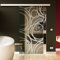 SoftClose/SoftStop Glasschiebetür 1025 x 2050 mm im Kugelschreiber-Design (invers) Sadora® SlimLine-System komplett Laufschiene und Stangengriff beidseitig.