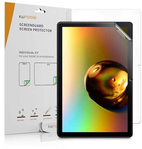 kwmobile 2X Salvapantallas Compatible con Acer Iconia Tab M10 - Protector de Pantalla Transparente para Tablet