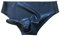 ERNZI Latex Slips Unterhosen Mit Scheide Gummiunterwäsche Mit Kondom Unterwäsche Shorts,Schwarz,M