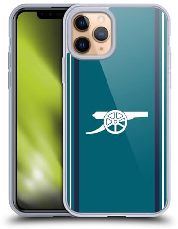 Head Case Designs Officially Licensed Arsenal FC Third 2023/24 Crest Kit Soft Gel Case Compatible With Apple iPhone 11 Pro