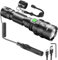 NAKCNM LED Torch Rechargeable, Super Bright Flashlight with Wired Pressure Switch, Long Battery Life, 5000 Lumens Powerful Hand Torch, 5 Modes Waterproof High Powered for Camping Power Cuts