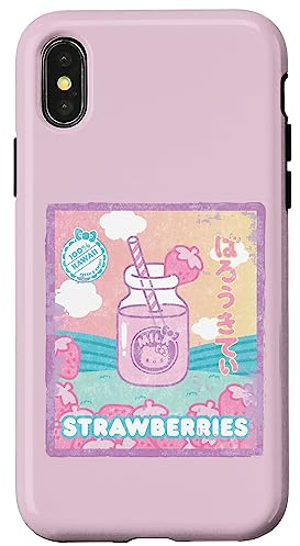 Hello Kitty Strawberry Milk Bottle Case for iPhone X/XS
