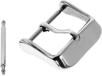 PULABO Chiusura con fibbia ad ardiglione in acciaio inossidabile per cinturino dell'orologio 12-18 mm durevole e utile durevole